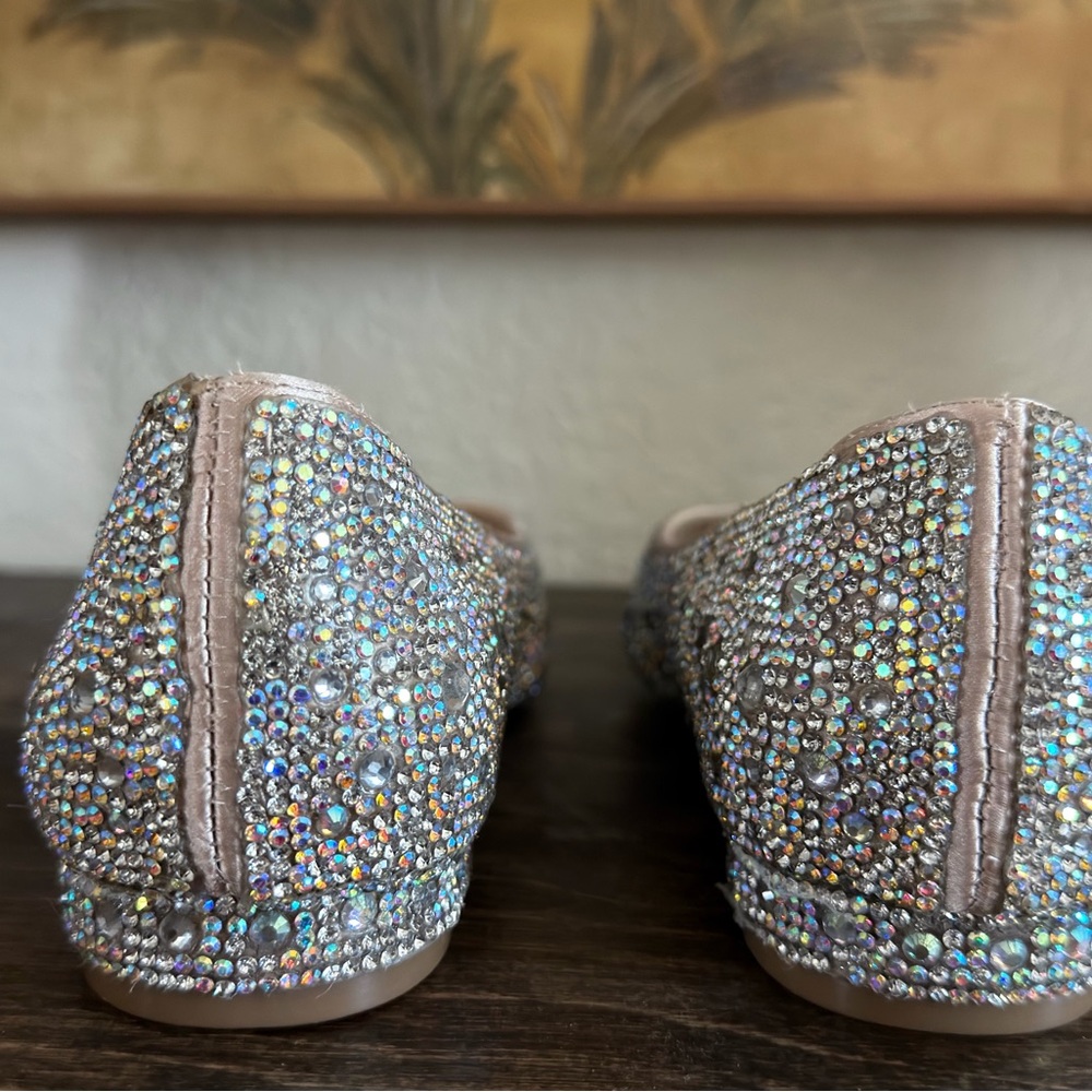 Betsey Johnson Iridescent Crystal Pointed Flats - Picture 3 of 6
